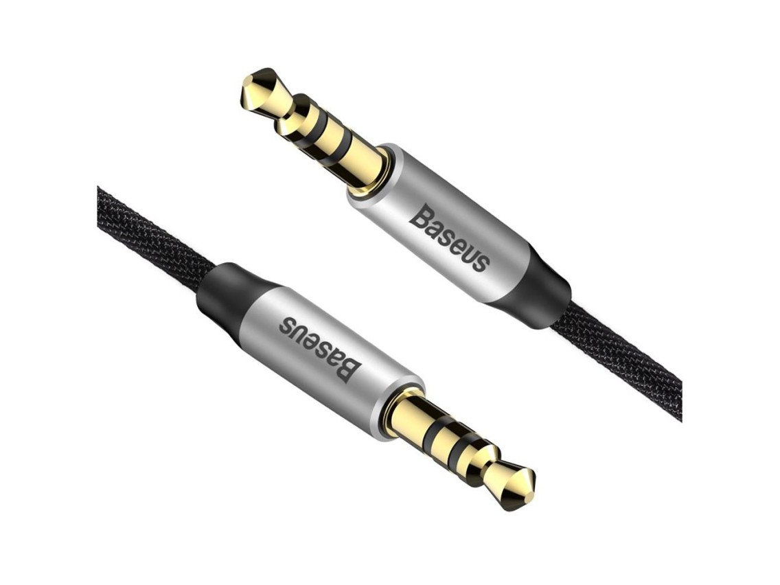 Baseus cable audio Yiven M30 jack 3,5 mm - jack 3,5 mm 1,0 m silver-black