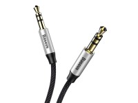 Baseus cable audio Yiven M30 jack 3,5 mm - jack 3,5 mm 1,0 m silver-black