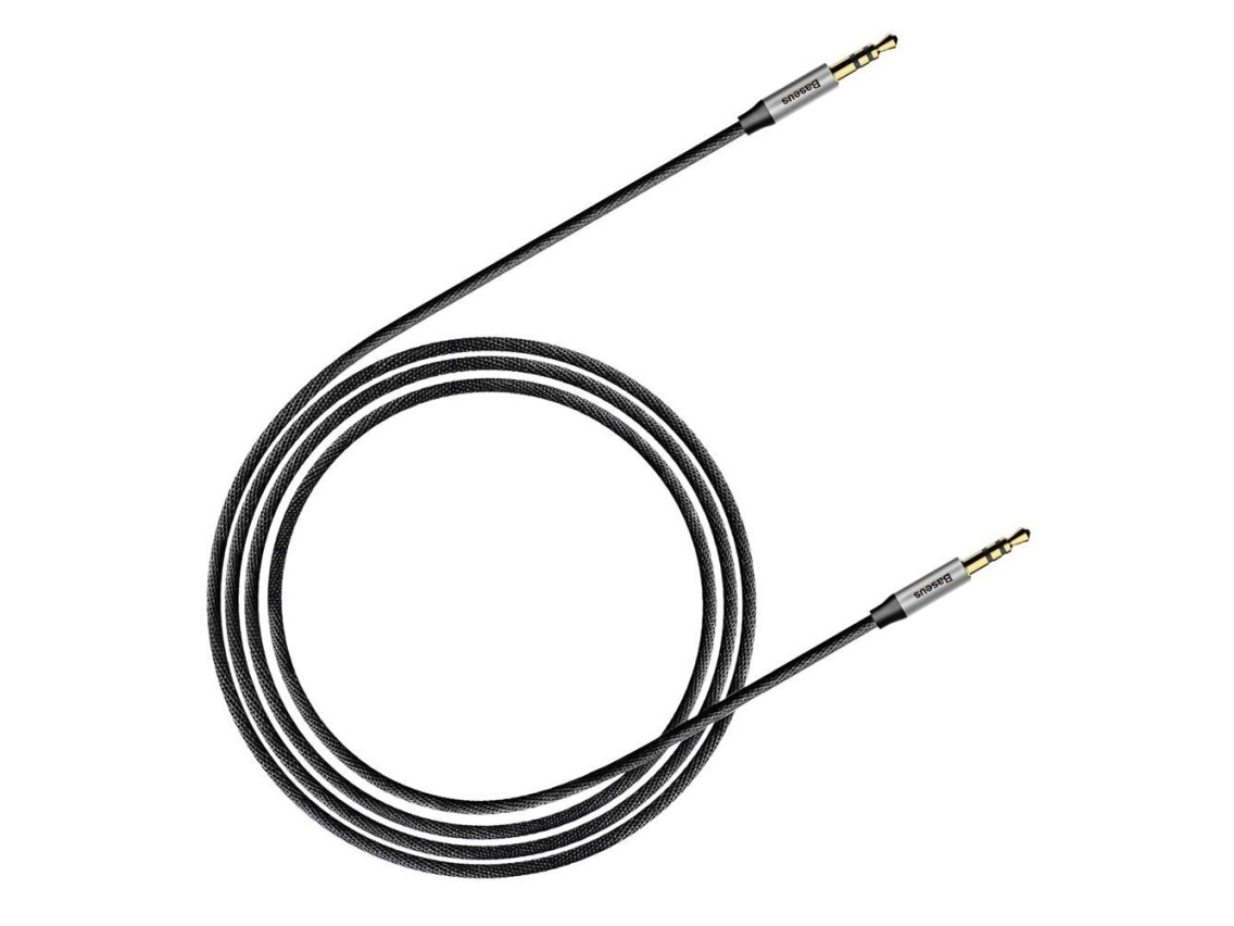 Baseus cable audio Yiven M30 jack 3,5 mm - jack 3,5 mm 1,0 m silver-black