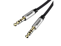 Baseus cable audio Yiven M30 jack 3,5 mm - jack 3,5 mm 1,5 m silver-black Baseus cable audio Yiven M30 jack 3,5 mm - jack 3,5 mm 1,5 m silver-black