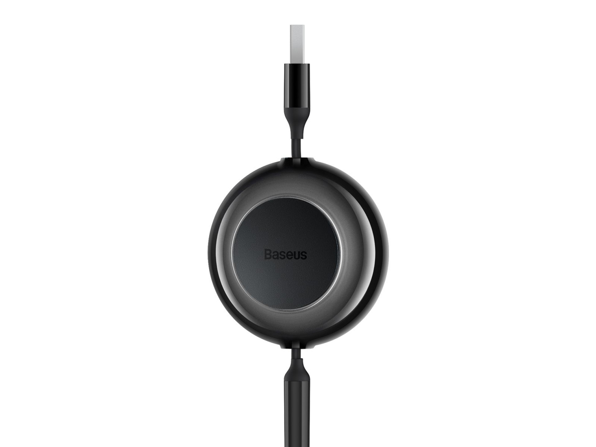 Baseus cable Bright Mirror 2 3w1 USB - micro USB + Lightning + USB-C 1,1m 3,5A black retractable