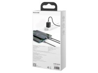 Cable Baseus 3 en 1 Rapid PD USB-C - micro USB + Lightning + USB-C 1,5 m negro 20 W Cable Baseus 3 en 1 Rapid PD USB-C - micro USB + Lightning + USB-C 1,5 m negro 20 W