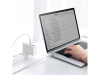 Cable Baseus Cafule Metal PD USB-C - USB-C 1,0 m blanco 100W Cable Baseus Cafule Metal PD USB-C - USB-C 1,0 m blanco 100W