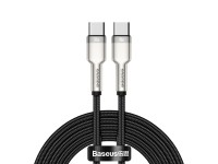 Cable Baseus Cafule Metal PD USB-C - USB-C 2,0 m negro 100 W