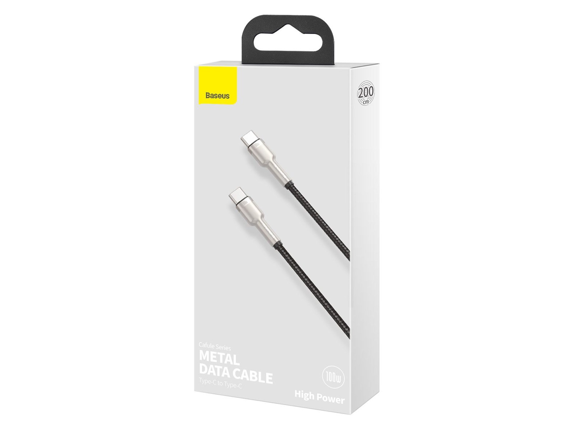 Baseus cable Cafule Metal PD USB-C - USB-C 2,0 m black 100W