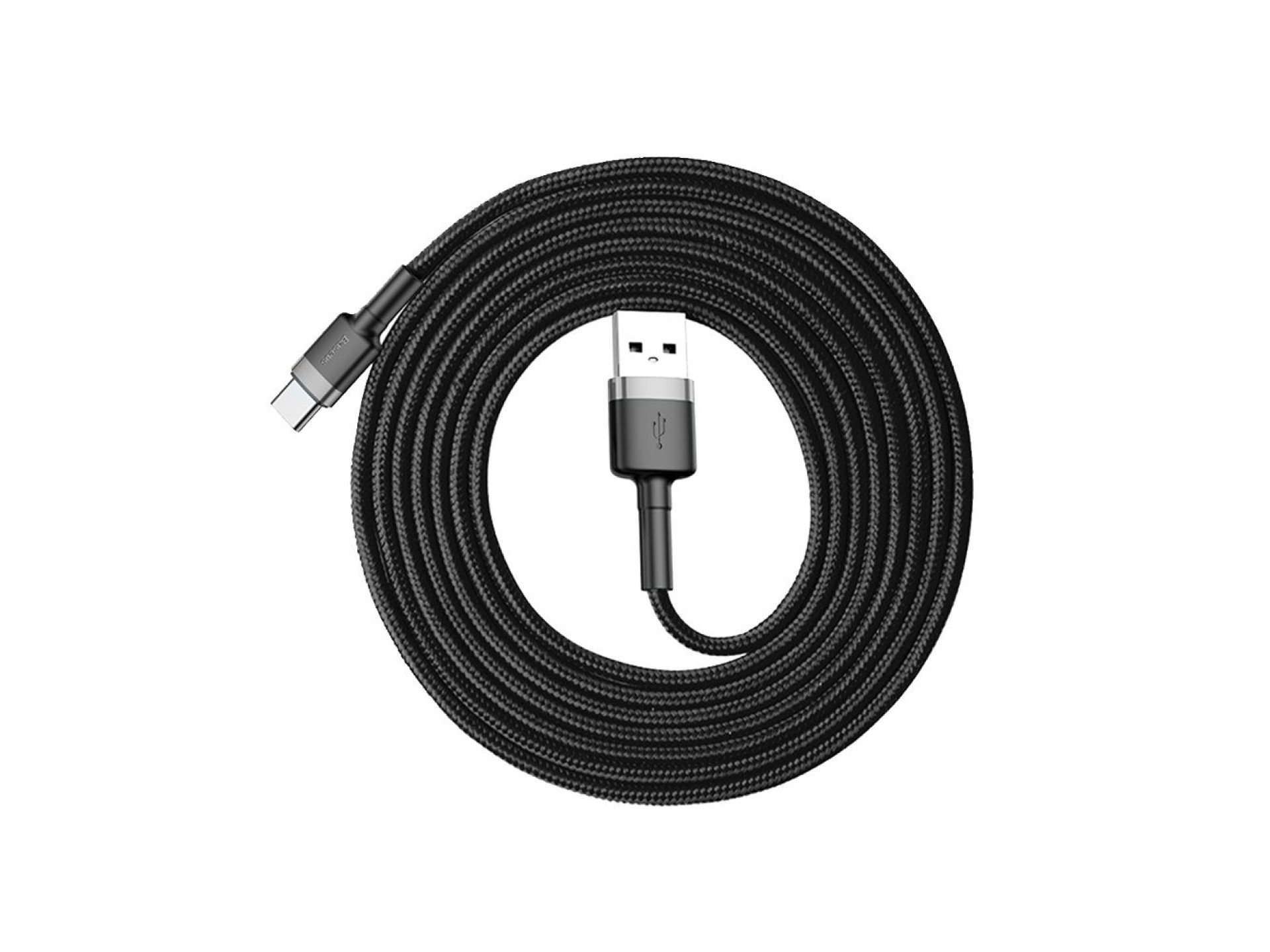 Cable Baseus Cafule USB - USB-C 2,0 m 2A gris-negro