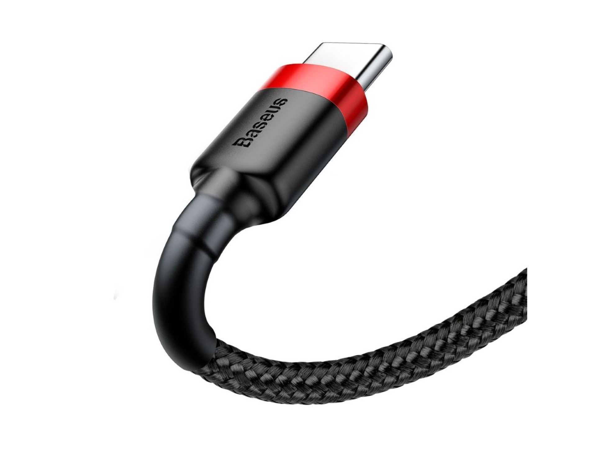 Cable Baseus Cafule USB-USB-C 1m 3A rojo-negro