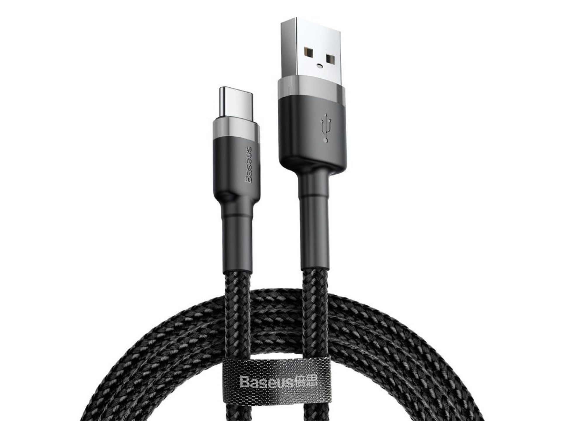 Baseus cable Cafule USB - USB-C 3m 2A gray-black