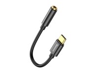 Adaptador Baseus L54 USB-C para jack 3,5 mm preto Adaptador Baseus L54 USB-C para jack 3,5 mm preto