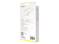 Adaptador Baseus L54 USB-C para jack 3,5 mm preto Adaptador Baseus L54 USB-C para jack 3,5 mm preto