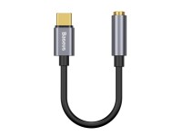 Adaptador Baseus L54 USB-C a jack 3,5 mm gris oscuro