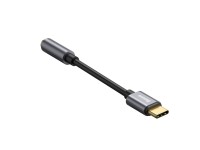 Adaptador Baseus L54 USB-C para jack 3,5 mm cinza escuro Adaptador Baseus L54 USB-C para jack 3,5 mm cinza escuro