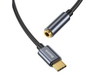 Adaptador Baseus L54 USB-C para jack 3,5 mm cinza escuro Adaptador Baseus L54 USB-C para jack 3,5 mm cinza escuro