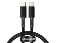 Cable Baseus de alta densidad PD USB-C - Lightning 1,0 m negro 20 W