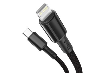 Baseus cable High Density PD USB-C - Lightning 1,0 m black 20W Baseus cable High Density PD USB-C - Lightning 1,0 m black 20W
