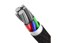 Cabo Baseus High Density PD USB-C - Lightning 1,0 m preto 20W Cabo Baseus High Density PD USB-C - Lightning 1,0 m preto 20W