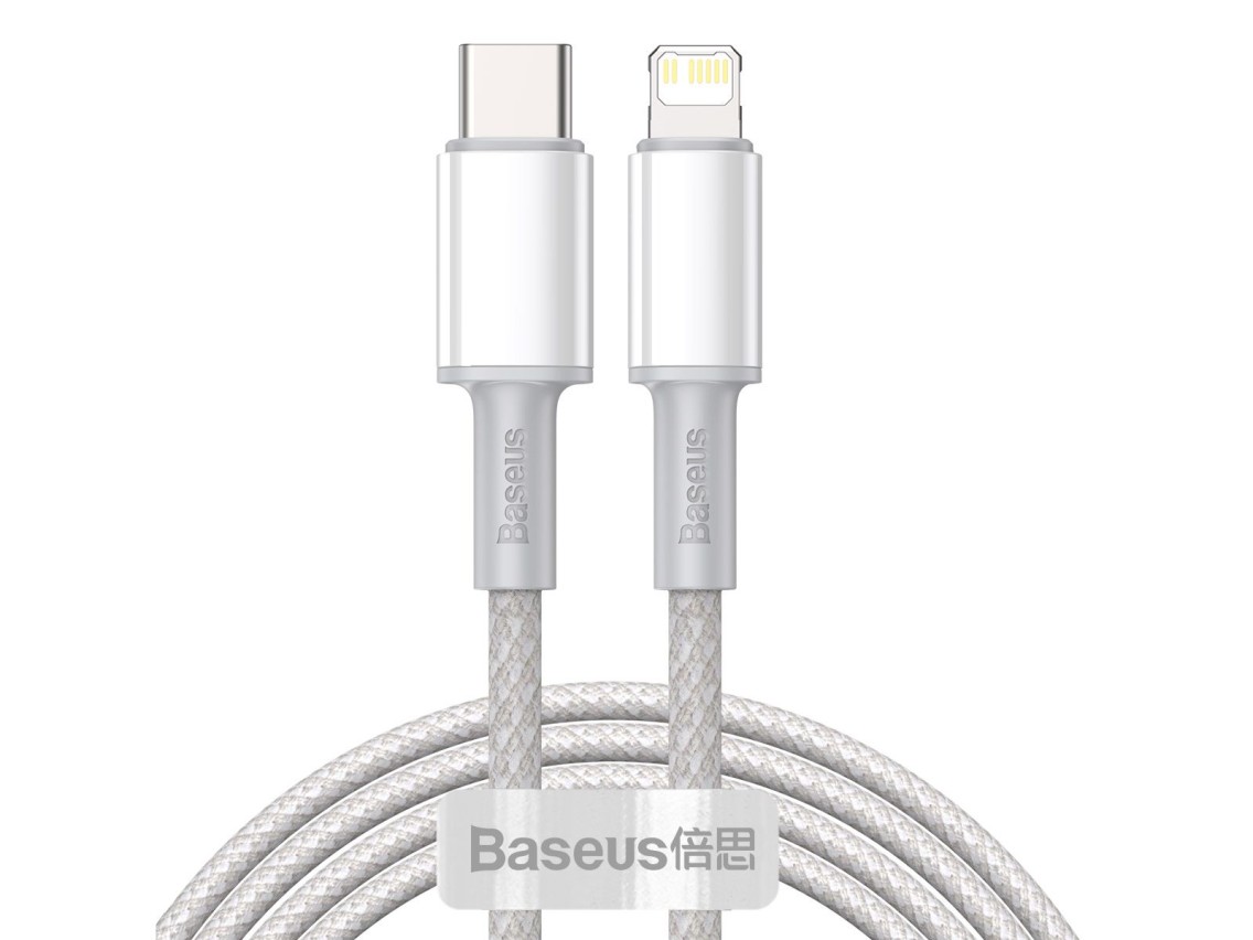 Baseus cable High Density PD USB-C - Lightning 2,0 m white 20W