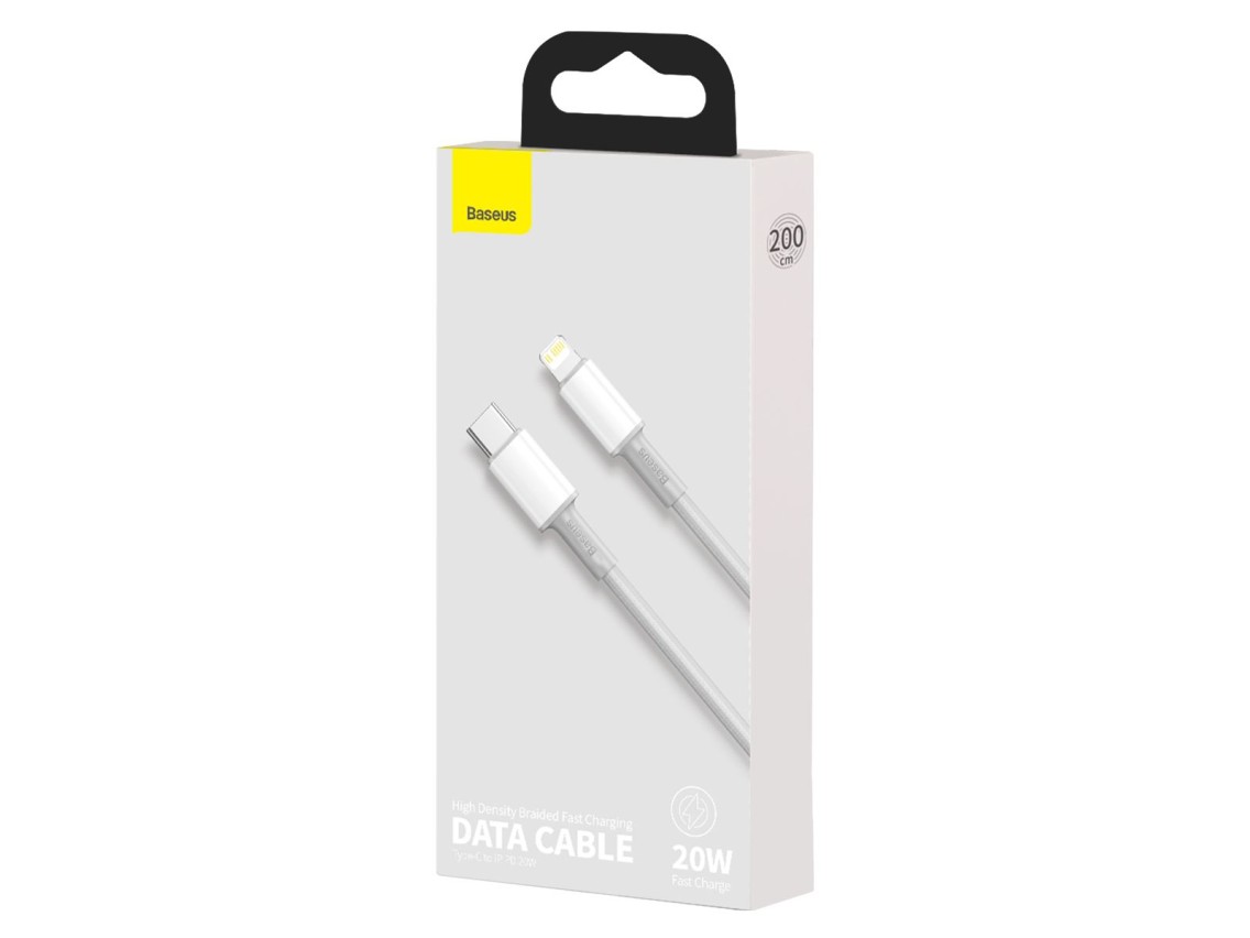 Baseus cable High Density PD USB-C - Lightning 2,0 m white 20W