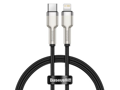 Baseus cable Cafule Metal PD USB-C - Lightning 0,25 m black 20W Baseus cable Cafule Metal PD USB-C - Lightning 0,25 m black 20W