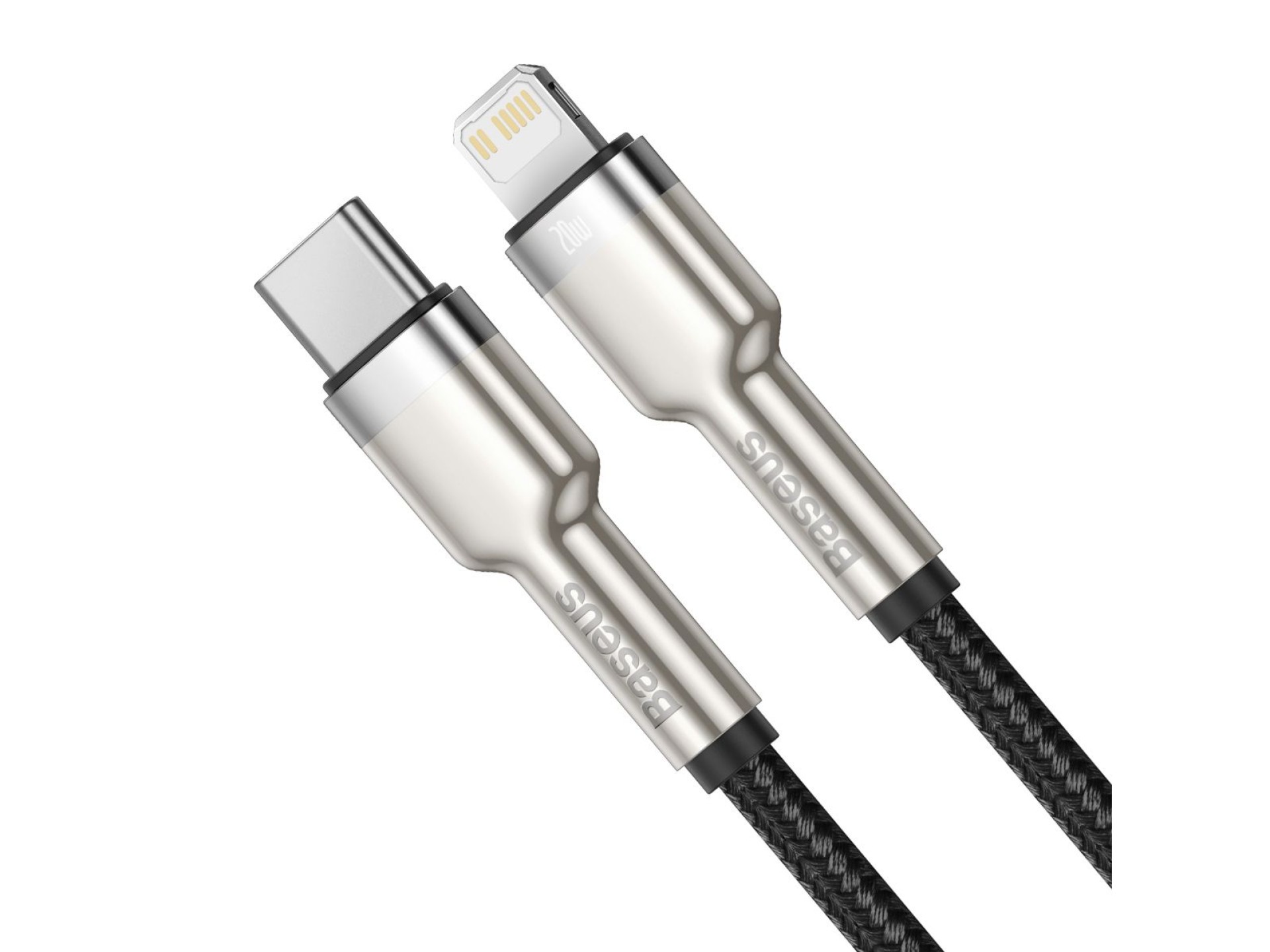 Cabo Baseus Cafule Metal PD USB-C - Lightning 0,25 m preto 20W