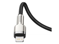 Cabo Baseus Cafule Metal PD USB-C - Lightning 0,25 m preto 20W Cabo Baseus Cafule Metal PD USB-C - Lightning 0,25 m preto 20W