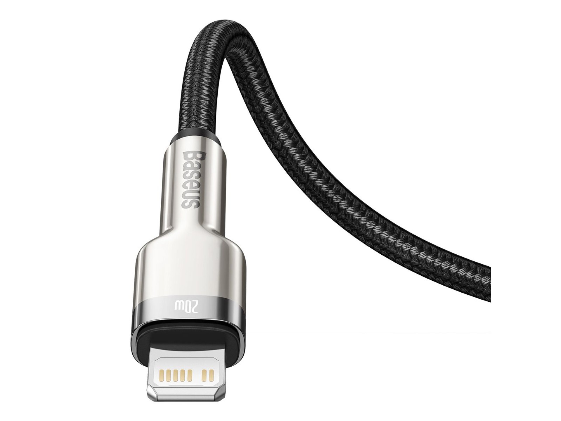 Cabo Baseus Cafule Metal PD USB-C - Lightning 0,25 m preto 20W