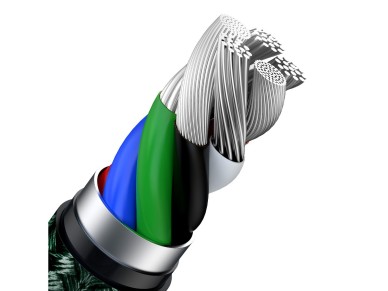 Cable Baseus Cafule Metal PD USB-C - Lightning 1,0 m verde 20 W