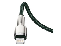 Cabo Baseus Cafule Metal PD USB-C - Lightning 1,0 m verde 20W Cabo Baseus Cafule Metal PD USB-C - Lightning 1,0 m verde 20W