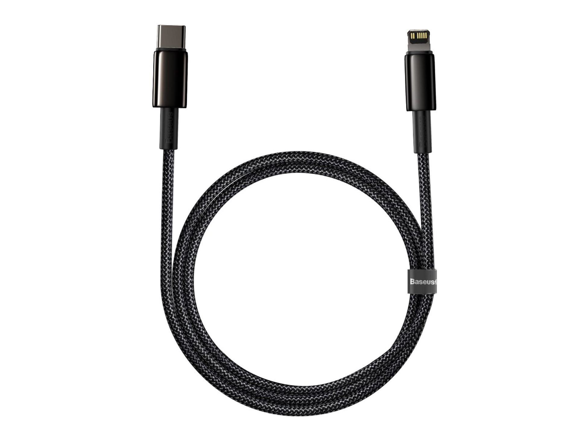 Cable Baseus Tungsten PD USB-C - Lightning 1,0 m negro 20 W