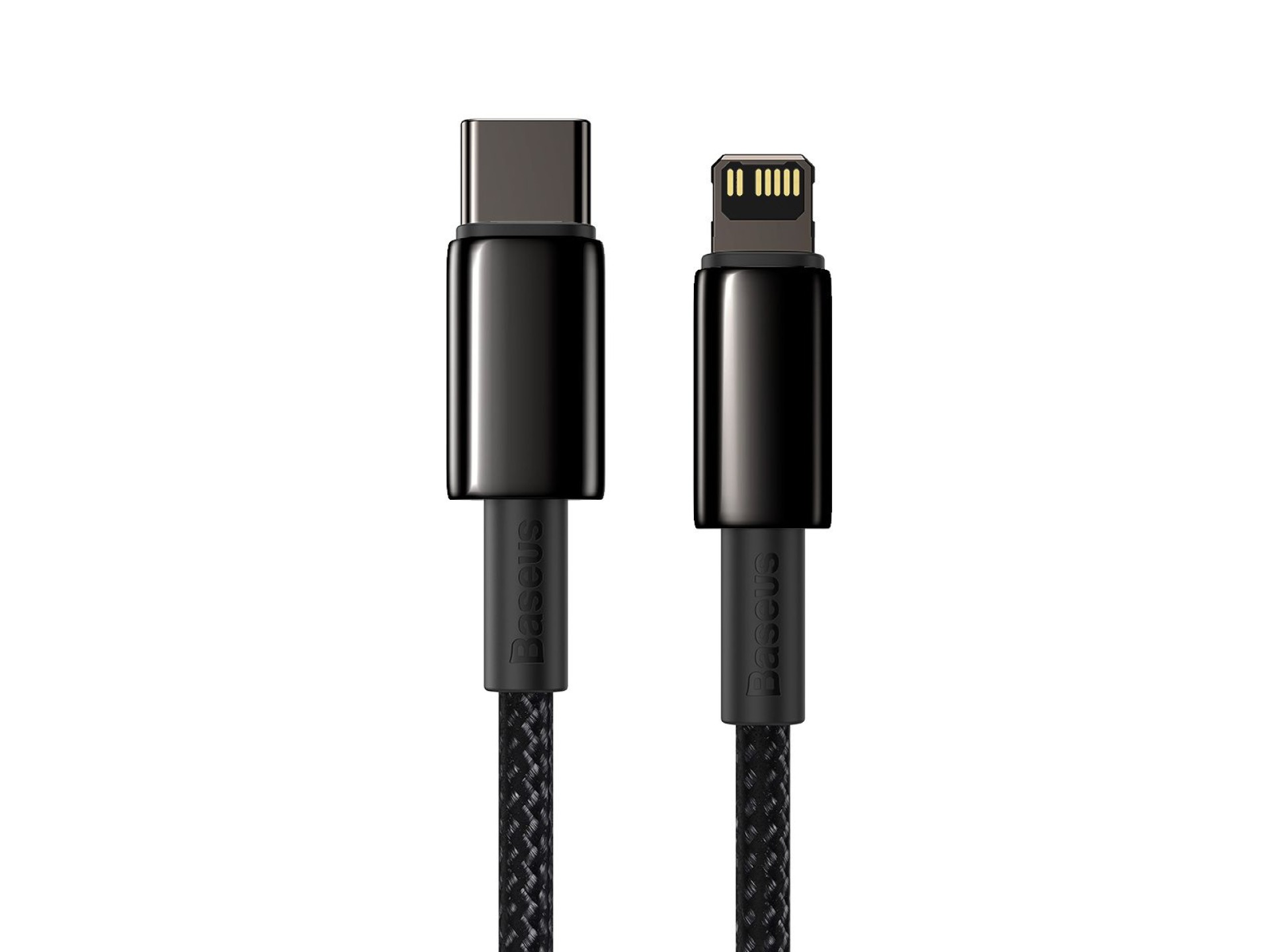 Cable Baseus Tungsten PD USB-C - Lightning 1,0 m negro 20 W