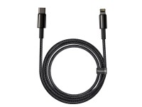 Cable Baseus Tungsten PD USB-C - Lightning 2,0 m negro 20 W Cable Baseus Tungsten PD USB-C - Lightning 2,0 m negro 20 W