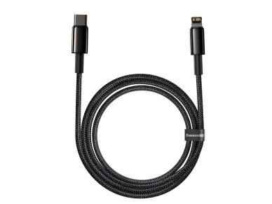 Cabo Baseus Tungstênio PD USB-C - Lightning 2,0 m preto 20W
