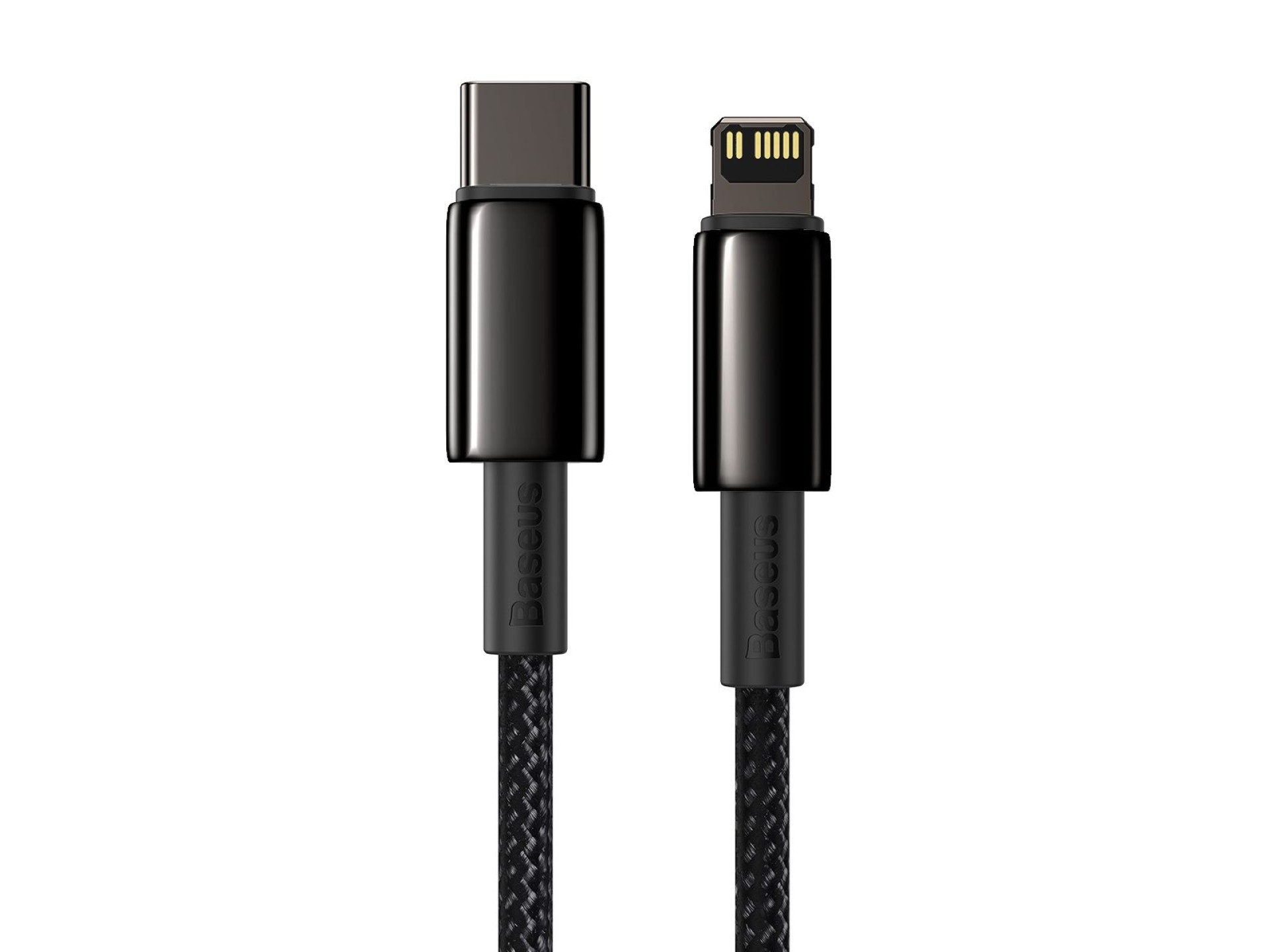 Cable Baseus Tungsten PD USB-C - Lightning 2,0 m negro 20 W