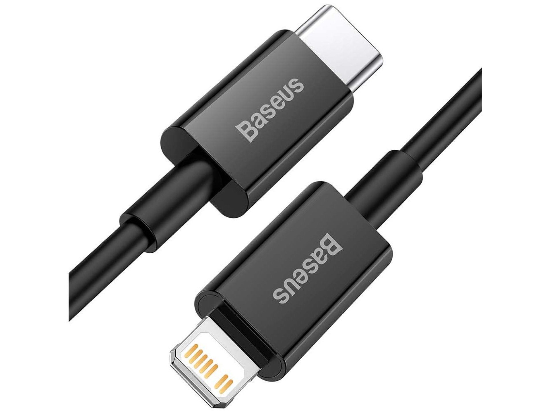 Cable Baseus Superior PD USB-C - Lightning 1,0 m negro 20 W