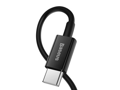 Cable Baseus Superior PD USB-C - Lightning 1,0 m negro 20 W