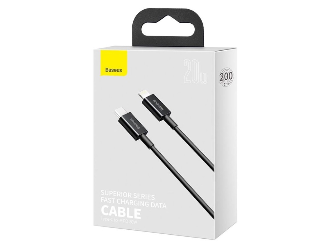 Baseus Baseus Superior PD USB-C - Lightning 2,0 m negro 20 W