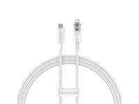 Baseus cable Explorer PD USB-C - Lightning 1,0m white smart temperature control 20W Baseus cable Explorer PD USB-C - Lightning 1,0m white smart temperature control 20W