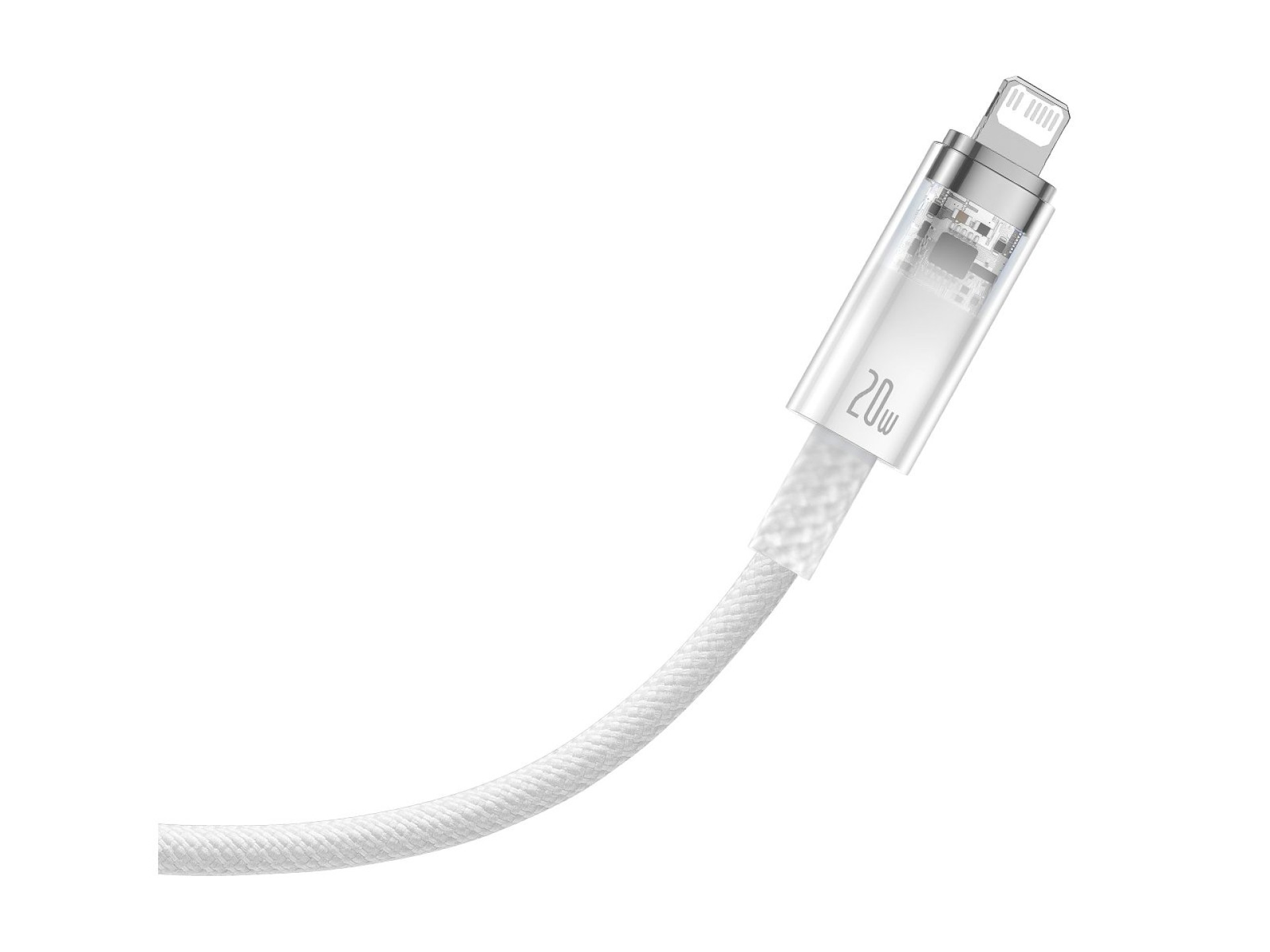 Baseus cable Explorer PD USB-C - Lightning 1,0m white smart temperature control 20W