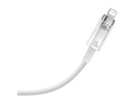 Baseus cable Explorer PD USB-C - Lightning 1,0m white smart temperature control 20W Baseus cable Explorer PD USB-C - Lightning 1,0m white smart temperature control 20W