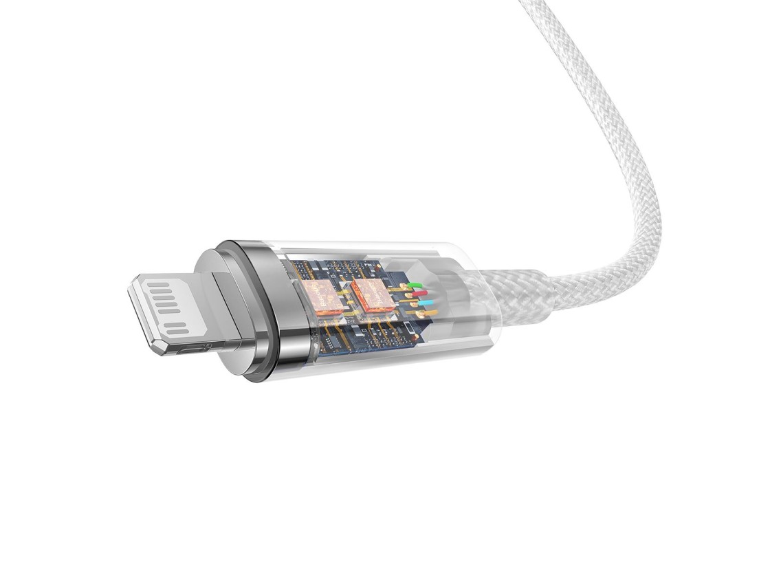 Baseus cable Explorer PD USB-C - Lightning 1,0m white smart temperature control 20W
