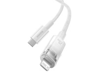 Baseus cable Explorer PD USB-C - Lightning 1,0m white smart temperature control 20W Baseus cable Explorer PD USB-C - Lightning 1,0m white smart temperature control 20W