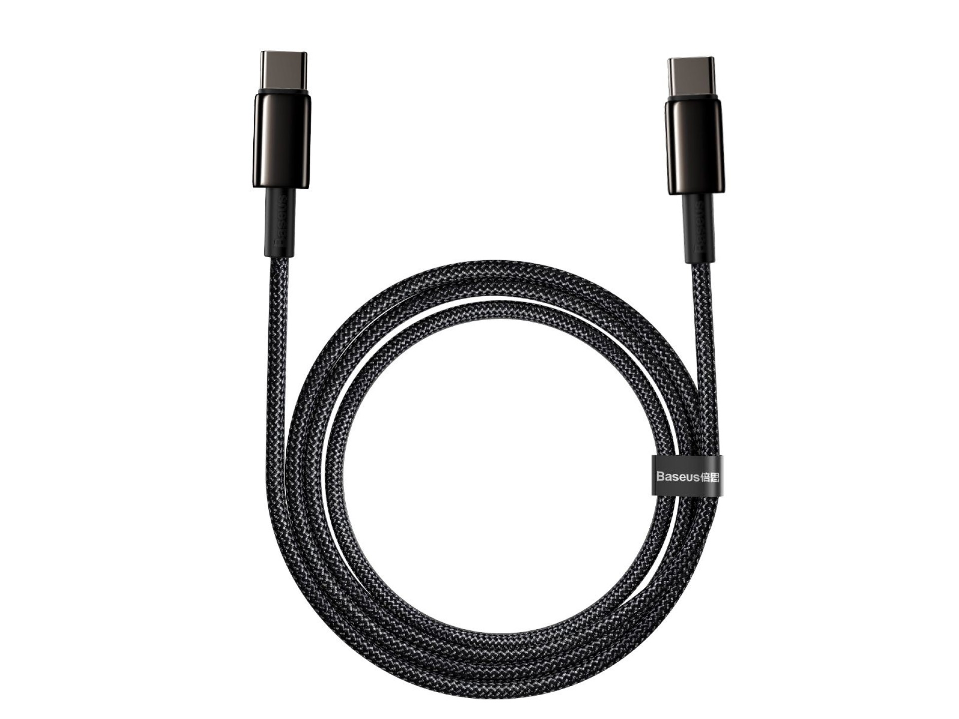 Cable Baseus Tungsten PD USB-C - USB-C 2,0 m negro 100 W