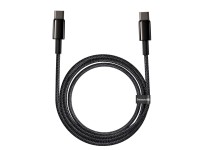 Cable Baseus Tungsten PD USB-C - USB-C 2,0 m negro 100 W Cable Baseus Tungsten PD USB-C - USB-C 2,0 m negro 100 W