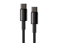 Cable Baseus Tungsten PD USB-C - USB-C 2,0 m negro 100 W Cable Baseus Tungsten PD USB-C - USB-C 2,0 m negro 100 W