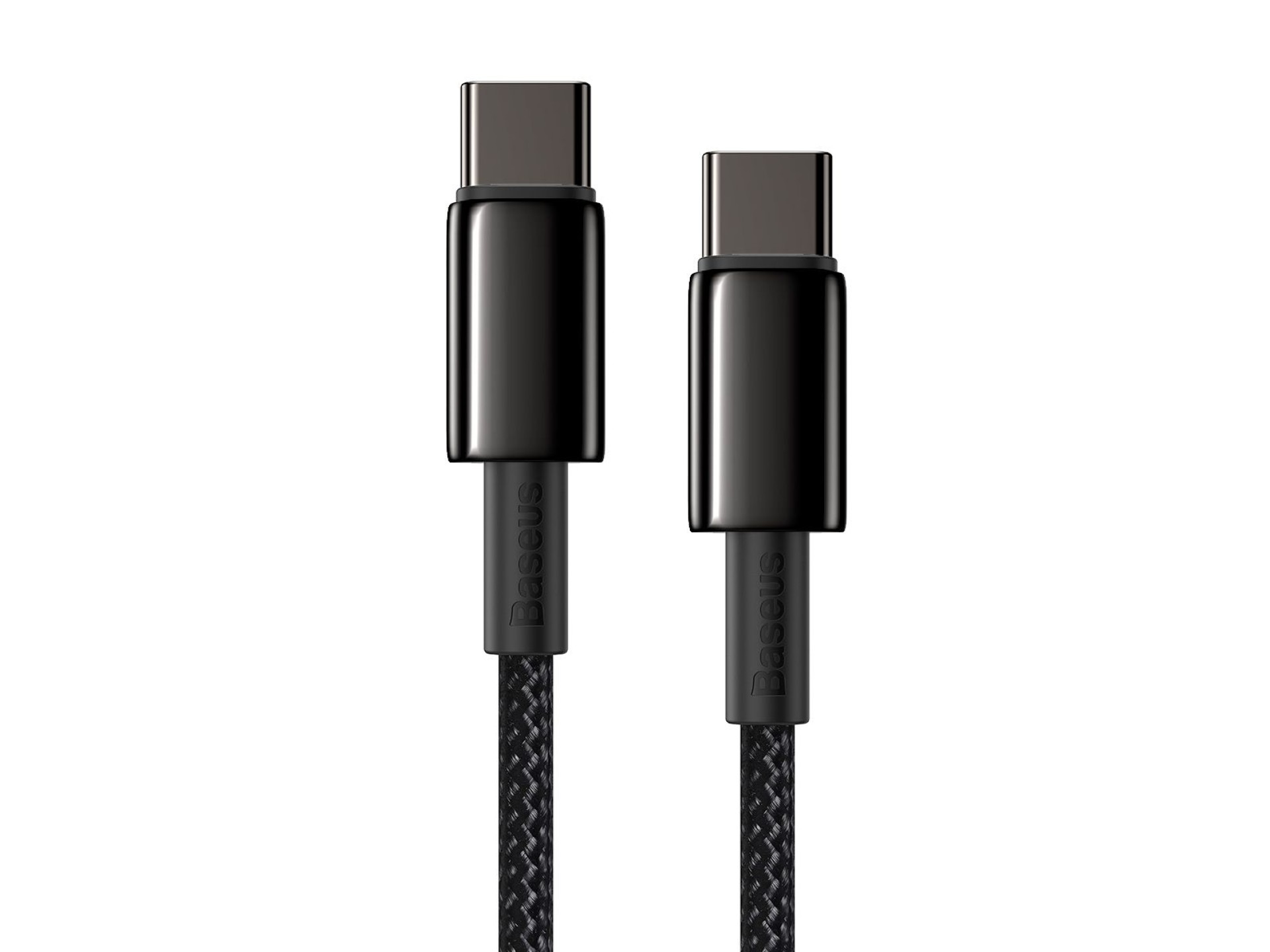 Cable Baseus Tungsten PD USB-C - USB-C 2,0 m negro 100 W