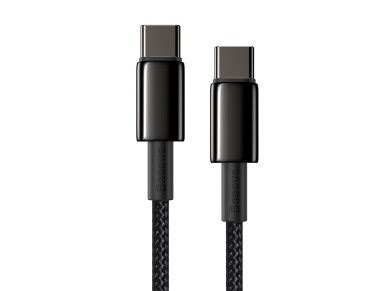 Cable Baseus Tungsten PD USB-C - USB-C 2,0 m negro 100 W