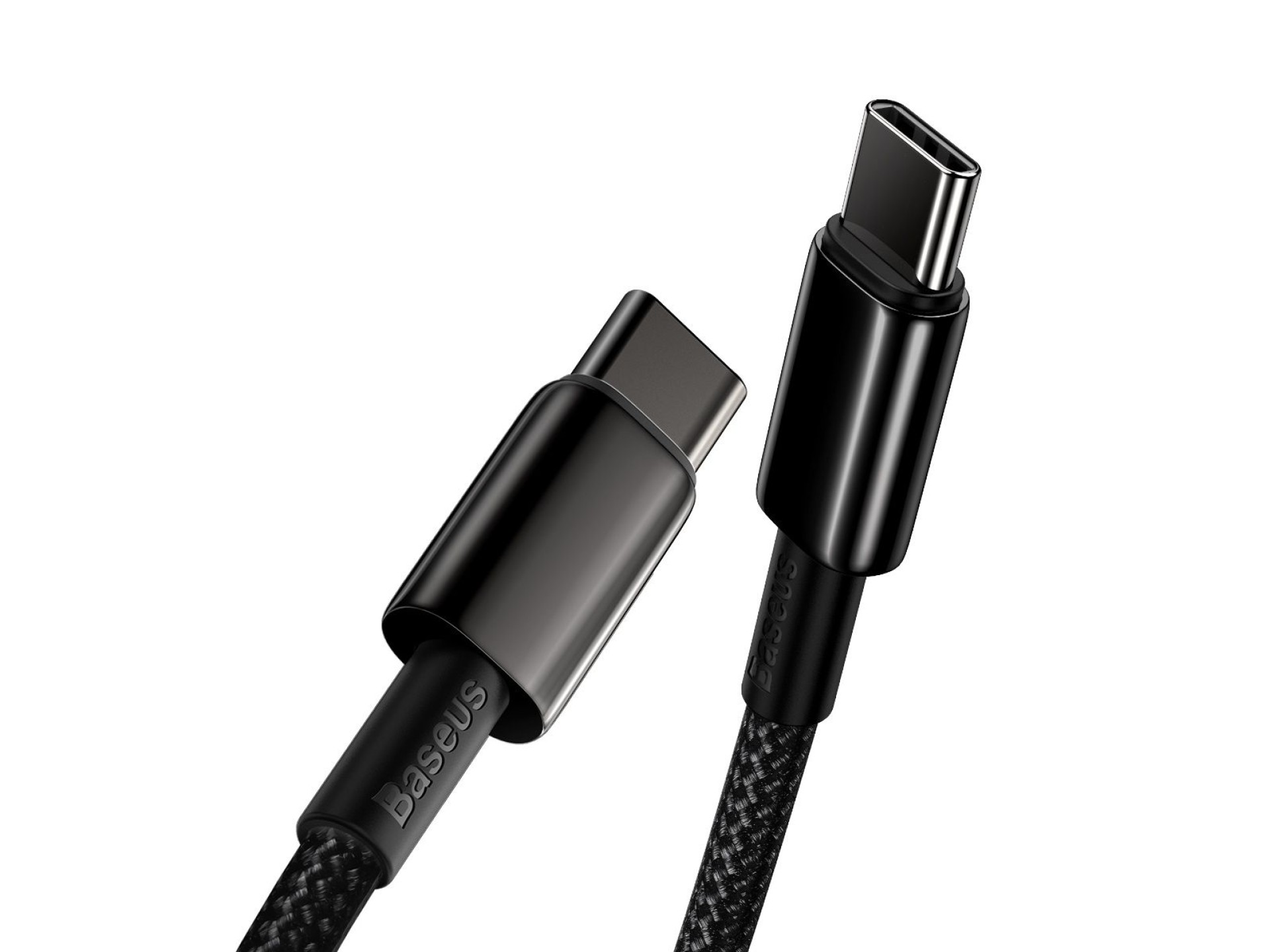 Cable Baseus Tungsten PD USB-C - USB-C 2,0 m negro 100 W