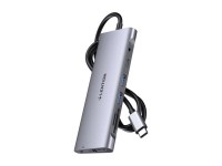 Adaptador/HUB Lention 1m gris