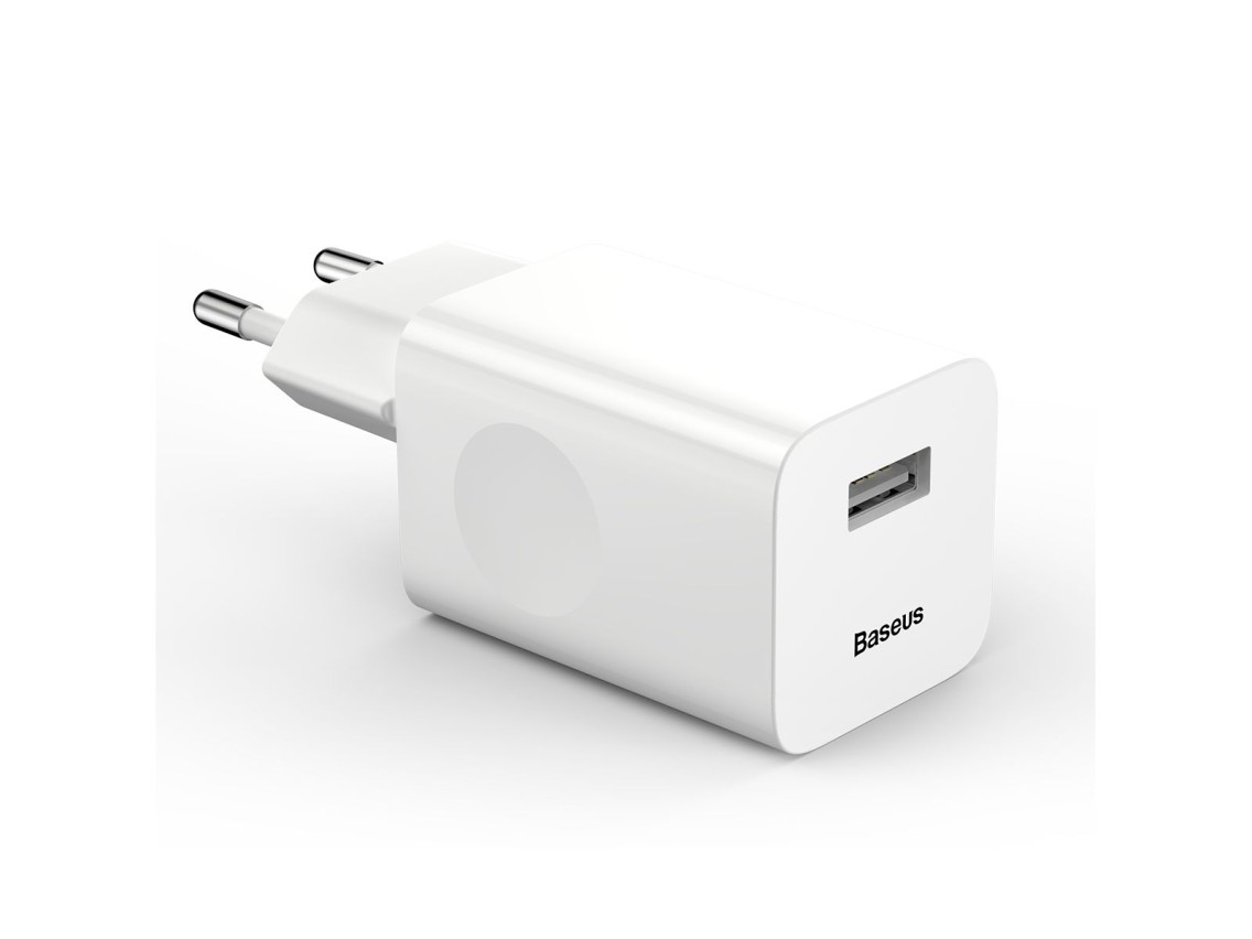 Baseus wall charger QC 3.0 1x USB 3A white