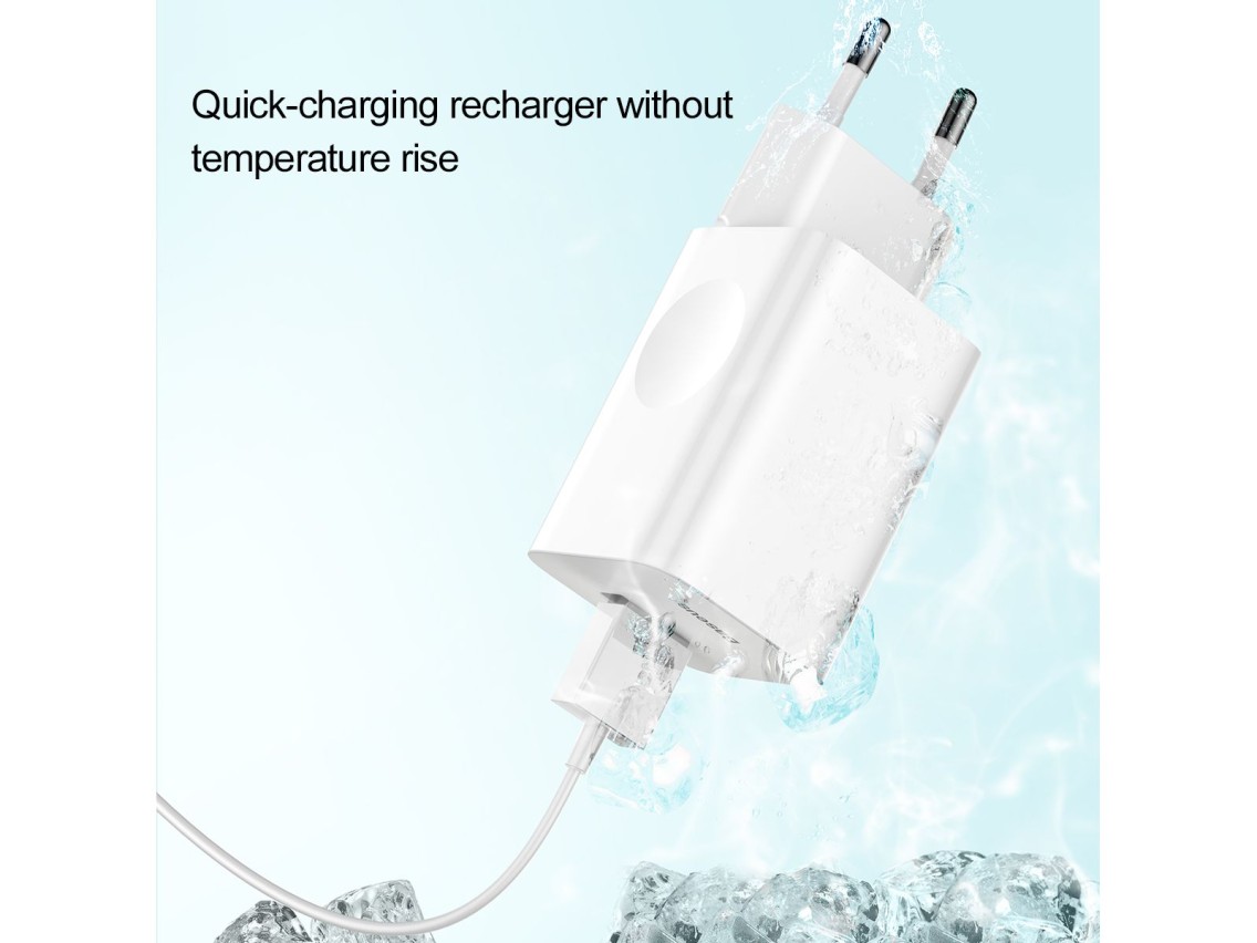 Cargador de pared Baseus QC 3.0 1x USB 3A blanco